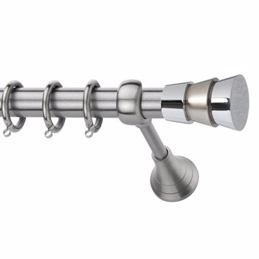Κουρτινόξυλο φ25 inox m.Triplet