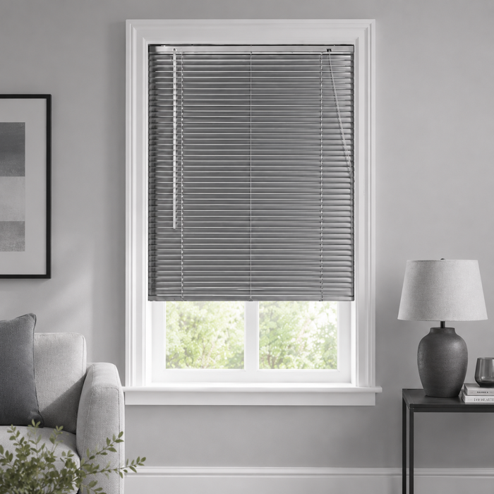 MRShome Metalliko Stori alouminiou 25mm 140x140cm Ggri Nikel