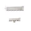Anartisi Sidirodromos Kourtinas Alouminiou 1.00m Ideal Light Monos Inox Satine/Xromio