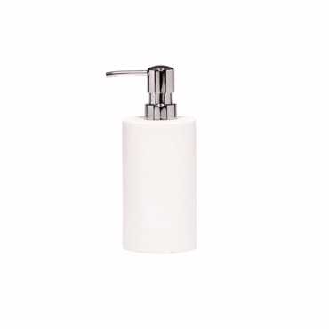 Dimitracas Dispenser - Αντλία Υγρού Σαπουνιού Rainbow Space Polyresin Λευκό Φ7.5x17.5cm 03015.002