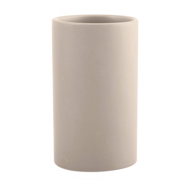 Dimitracas Ποτηροθήκη SPIRELLA Tube Matt Κεραμική Taupe 03203.001