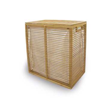 Dimitracas Καλάθι Απλύτων RAINBOW Φυσικό από Bamboo 53.3x61x33cm 05063.001