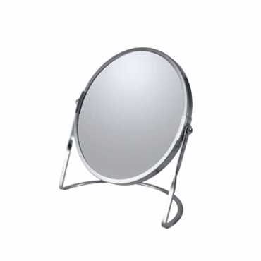 Dimitracas Επιτραπέζιος Καθρέπτης SPIRELLA Akira Μεταλλικός Brushed 18.4x10.5cm 06236.001