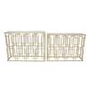 ESTHETI home Set ton 2 Konsola Metalliki/Gyalini Xrusi 107x35.5x79.5cm/101.5x30.5x74cm 750-39565
