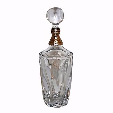ESTHETI home Καράφα Γυάλινη/Μεταλλική Ασημί Φ10x33cm 752-10520