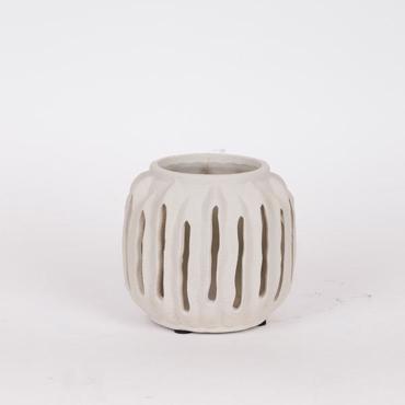 ESTHETI home Φανάρι Κεραμικό Γκρι Φ15.5x14cm 819-00523