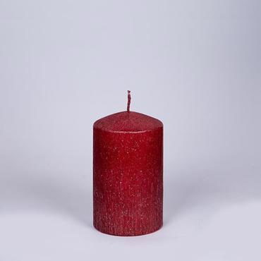 ESTHETI home Διακοσμητικό Κερί Κόκκινο Ρουστίκ Φ7x10cm 819-00064