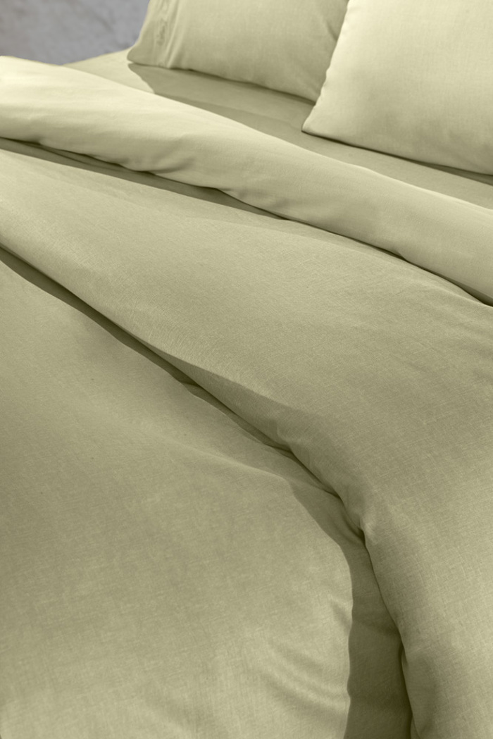Guy Laroche uperdiplo Sentoni Easy Iron me Lastixo Color Plus Olive 160x200cm