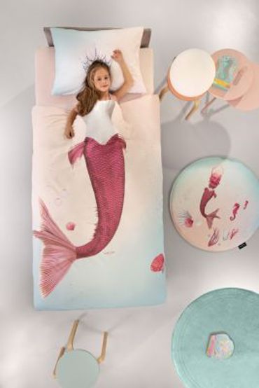 Saint Clair Παπλωματοθήκη με μαξιλαροθήκη MERMAID microsuede 160x225 1712030221004