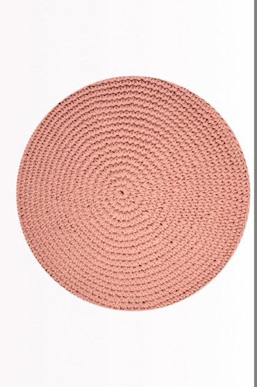 Tzikas Carpets Στρογγυλό Χαλί RING Ροζ Φ160cm 55143-055