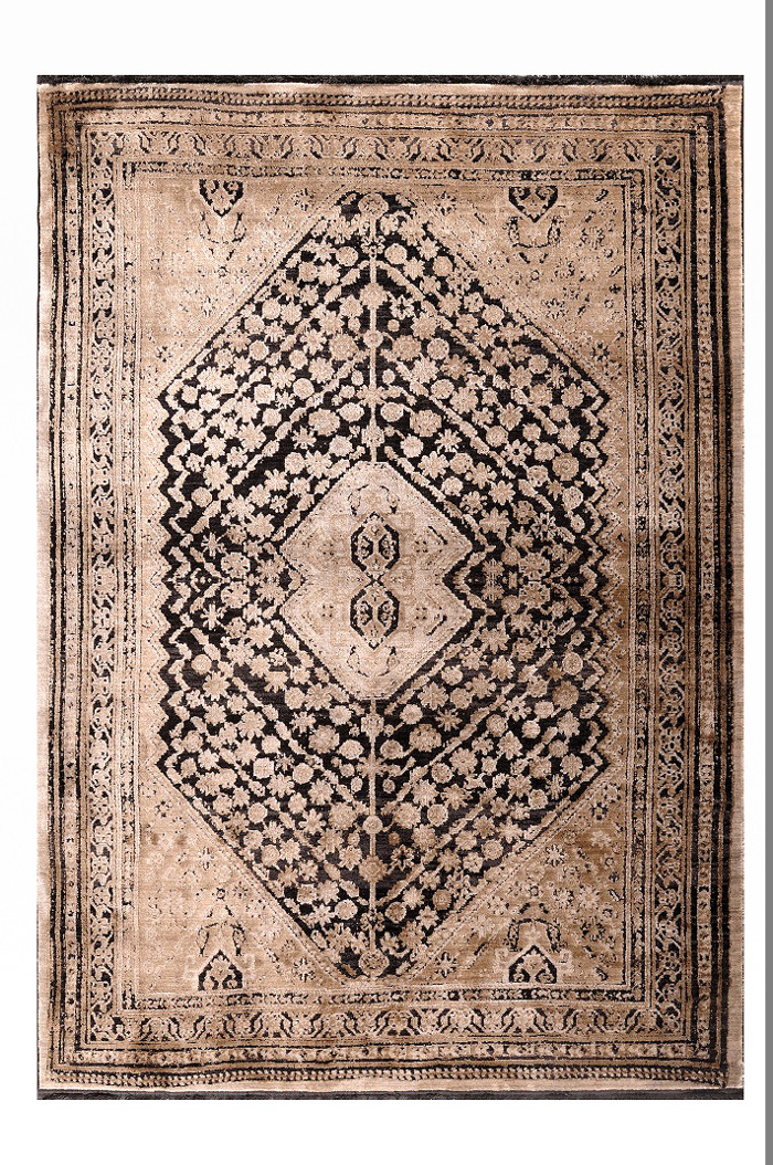 Tzikas Carpets Xali KARMA Mavro/Xruso 70x150cm 00155-970