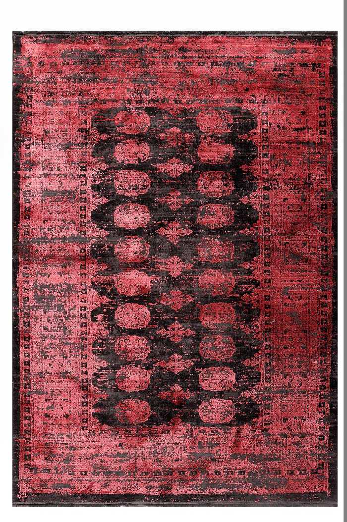 Tzikas Carpets Xali KARMA Kokkino/Mavro 70x150cm 00164-910