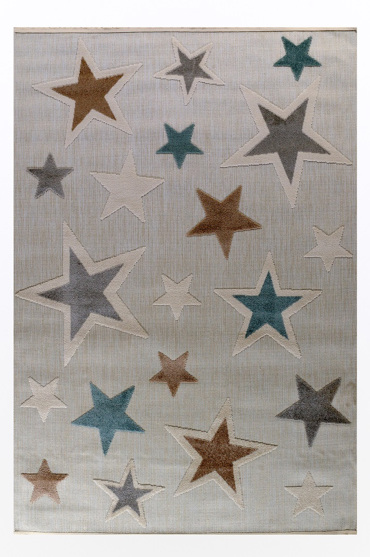 Tzikas Carpets Στρογγυλό Παιδικό Χαλί MALLORCA Μπλε Φ160cm 61216-230