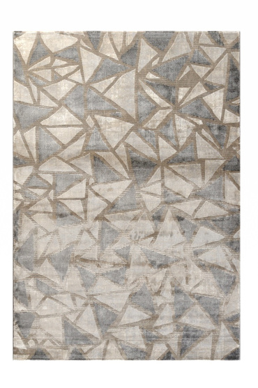 Tzikas Carpets Στρογγυλό Χαλί CRUSH Γκρι Φ160cm 66686-095