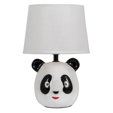 ArLight Παιδικό Πορτατίφ TLC 6012 ''PANDA'' Μονόφωτο Κεραμικό Ασπρόμαυρο 15x28cm Ε27 0274073