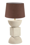 ArLight TLI 6342 40BW Epitrapezia Lampa Lefki Xulini me Ampazour Kafe 1xE27 F40x68cm 02010044