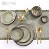 Bol Koniko ''PEBBLE'' Porselanis Kafe/Prasino F15x7cm GMT103K2 Espiel