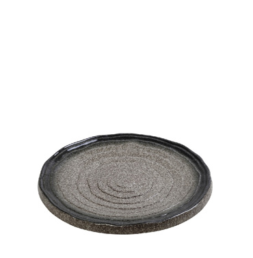 Πιάτο Φρούτου 'Kenya' Stoneware Σκούρο Γκρι Φ21.2X2.8cm GMT220K2 Espiel