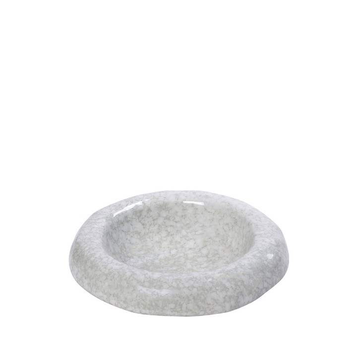 Bol apo Stoneware ''FUSION'' Lefko/Prasino F15.8x4.8cm GMT303K4 Espiel