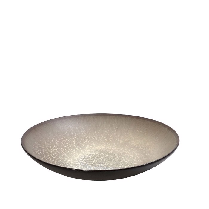 Piato Bathu ''SENSATION'' Stoneware Bez/Kafe F24x5cm GMT419K2 Espiel