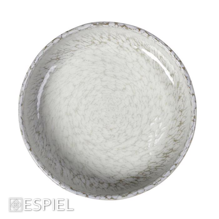 Piato Bathu 'CANVAS' Porselanis Lefko/Ggri F20x4.5cm KNA140K6 Espiel
