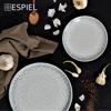 Piato Bathu 'CANVAS' Porselanis Lefko/Ggri F20x4.5cm KNA140K6 Espiel