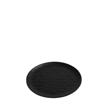 Black Πιάτο Ρηχό Στρογγ. 17εκ Wavy Matte Μελαμίνης MLB341K72-6 Espiel