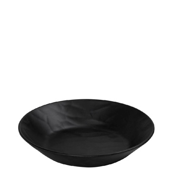 Black Πιάτο Βαθύ Στρογγ. 21εκ Wavy Matte Μελαμίνης MLB394K48-6 Espiel