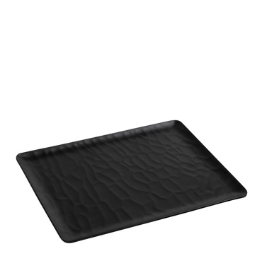 Black Δίσκος Μπουφέ 1/2 32.5Χ26.5εκ Wavy Matte Μελαμίνης MLB535K24-6 Espiel