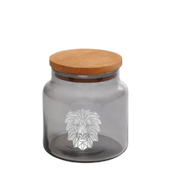 Δοχείο Γυάλινο Ασημί με Καπάκι Φ10X11cm 635ml RAB621 Espiel