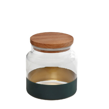 ΔΟΧΕΙΟ ΓΥΑΛΙΝΟ ΠΡΑΣΙΝΟ/ΧΡΥΣΟ Φ10x11cm 635ml RAB631 ESPIEL
