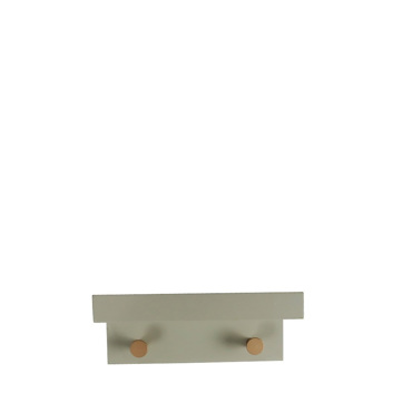 Κρεμάστρα 2 Θέσεων Γκρι από MDF 23x12x11cm REF111 Espiel