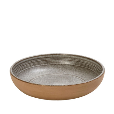 Πιάτο Βαθύ ''CALABRIA'' Stoneware Ανοιχτό Γκρι Φ20.7x4.5cm REP103K4 Espiel