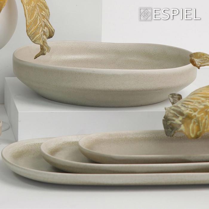 Piatela Obal ''NOAH'' Bez Stoneware 34x18x2.5cm TAP107K1 Espiel