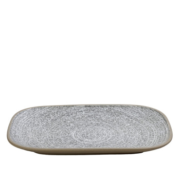 Πιατέλα ''CORSICA'' Stoneware Γκρι 33.5x23x2.6cm VRA106K1 Espiel