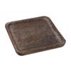 Plato Serbirismatos Tetragno Xulino Kafe 30X30X2.5cm XYP316 Espiel