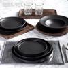 Plato Serbirismatos Tetragno Xulino Kafe 30X30X2.5cm XYP316 Espiel