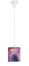 Heronia KID/1L PENDEL GIRL -A- Kremasto Fotistiko Orofis Plastiko Monofoto E27 F15x80cm 36-0011