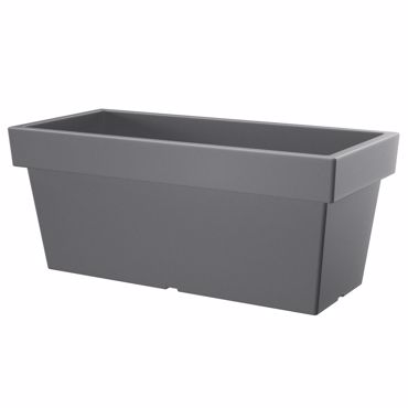 Iliadis Γκρί Πλαστική Ζαρντινιέρα ''LOFLY CASE'' 60x26x22cm 072210