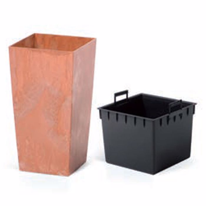Iliadis Kaspo Urbi Square Beton Effect Plastiko Keramidi 33X33X61ek 266404