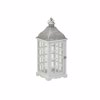 Inart Fanari Xulino Metalliko Lefko 24x24x62cm (Megthos: Small)