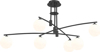 INLIGHT 6FOTO FOTISTIKO OROFIS METALLIKO MAuRO/LEuKI OPALINA G9 110x40cm 6036-6