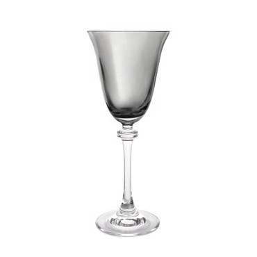 Bohemia ASIO/GREY Ποτήρι Κρασιού Κολονάτο 185ml Κρύσταλλο Βοημίας CTB71SD70185