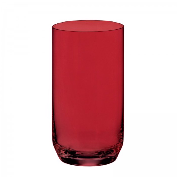 Bohemia ARA RED Set 6 Tem Potiri Solina 400ml Kokkino Krustallo Boimias CTB2SF107240
