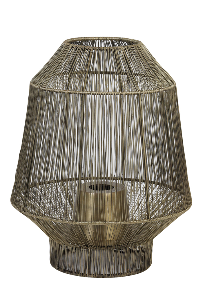 l'arte Epitrapezio Fotistiko 'Venezia' Monofoto Metalliko Antike Bronze E27 F37x46cm