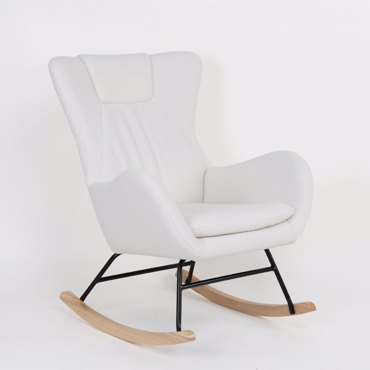 Liberta - Maison LAPIN Κουνιστή Πολυθρόνα Λευκή 67x87x90cm 01-3637