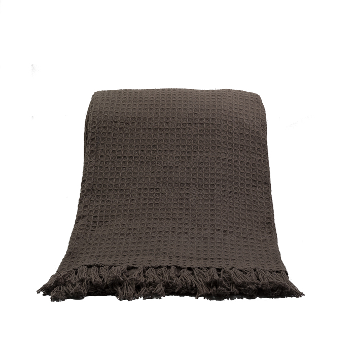 Liberta-Maison PIQUE Rixtari Diakosmitiko 130x170cm Bambaki Ggri MOCHA Polyester 017698
