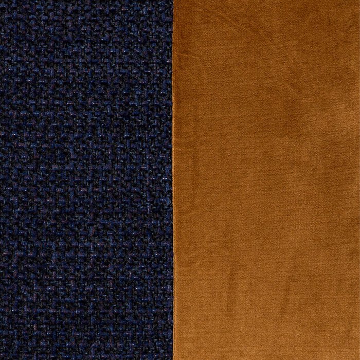 Liberta - Maison GLAM Diakosmitiko Maxilari Beloudino/Polyester Ble/Xruso 45x45cm 018876