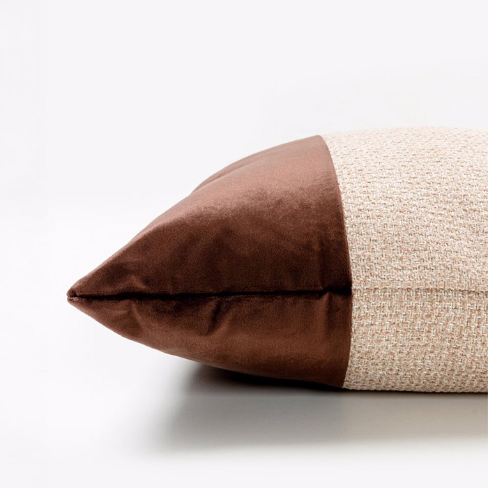 Liberta - Maison GLAM Diakosmitiko Maxilari ufasmatino/Polyester Rusty Red/Mpez 45x45cm 018880
