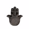 Liberta - Maison HAMSA DECO TOIXOu Diakosmitiko Resin Mavro/Lefko 25x3x30cm 019682
